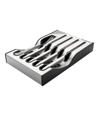 Global Steak Knife & Fork Set with Dock (G-88/4012/R)