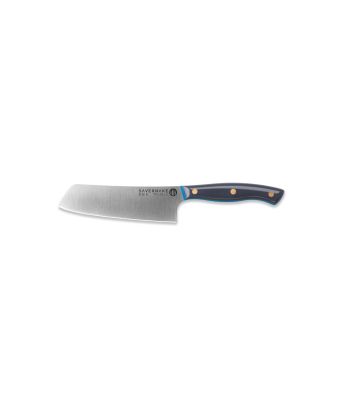 Savernake DNA GC14 14cm Nakiri - Anthracite & Blue with Traditional Handle