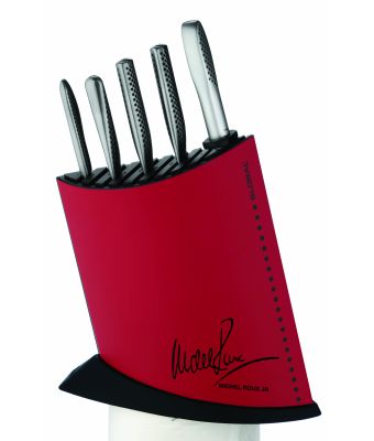 Global Michel Roux Jr - 7 Piece Red Knife Block Set (GR52/RB7)