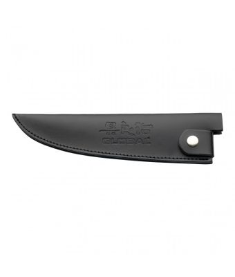 Global Leather Knife Sheath Black Large