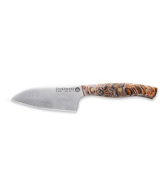 Savernake DNA GT11 11cm Bar Knife - Anthracite, Arctic & Orange with Marble Handle