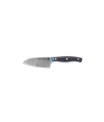 Savernake DNA GT11 11cm Micro Santoku Knife - Anthracite & Blue with Traditional Handle