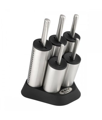 Global Ukon 6 Piece Engine Knife Block Set (GU-20202/6B)