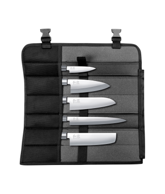 Kai Shun Wasabi Black 5 Piece Knife Set (Includes Knife bag, KAI 6710P, KAI 6715D, KAI 6716N, KAI 6716S & KAI 6721Y)