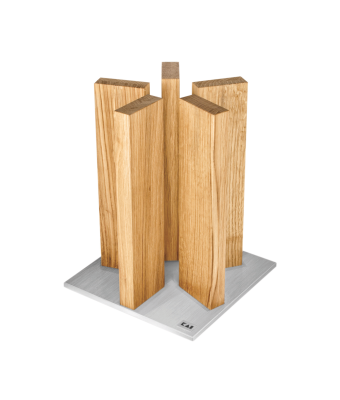 Kai Shun Kai Magnet Knife Block "Stonehenge" - Oak/Stainless Steel (KAI-STH-3 TM)