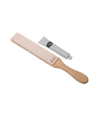 Kai Polishing Strop Set - Stropping Paddle & Polishing Paste (KAI-STROP)