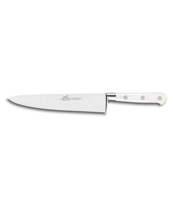 Lion Sabatier® Ideal Toque Blanche 20cm Cook's Knife (White Handle with Stainless Steel Rivets)