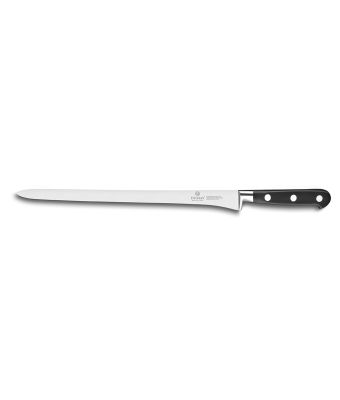 Lion Sabatier® Ideal 22cm Swedish Ham Knife (Black Handle with Stainless Steel Rivets)