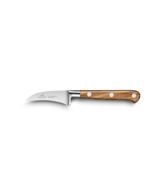 Lion Sabatier® Ideal Provencao 6cm Bird's Beak Paring Knife (Olive Handle with Stainless Steel Rivets)