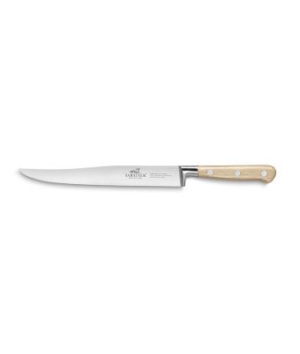 Lion Sabatier® Ideal Broceliande 20cm Yatagan Carving Knife (Ashwood Handle with Stainless Steel Rivets)