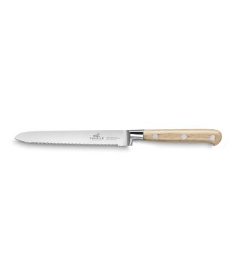 Lion Sabatier® Ideal Broceliande 12cm Serrated Utility Knife (Ashwood Handle with Stainless Steel Rivets)