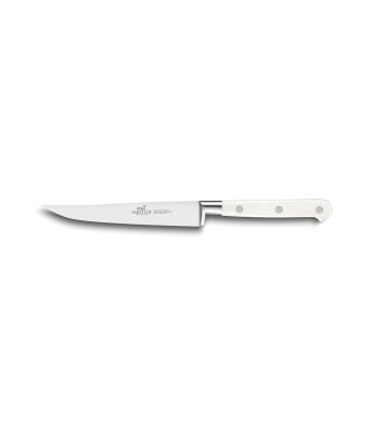 Lion Sabatier® Ideal Toque Blanche 13cm Steak Knife (White Handle with Stainless Steel Rivets)