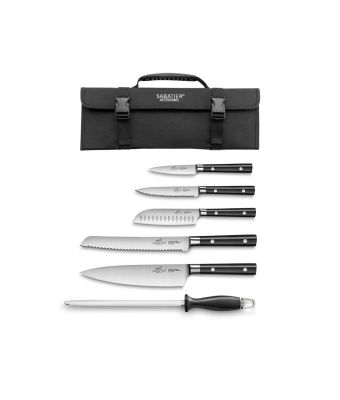 Sabatier® Leonys 6 Piece Knife Set With Roll (Exclusive to KitchenKnives.co.uk)