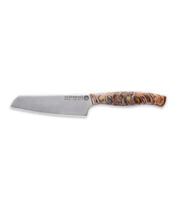 Savernake DNA NC12 12cm Utility Knife - Anthracite, Arctic & Orange with Marble Handle