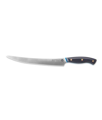 Savernake DNA PC26 26cm Carving Knife - Anthracite & Blue with Traditional Handle