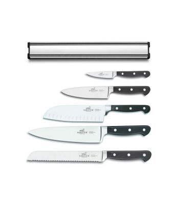 Lion Sabatier® Pluton 5 Piece Knife Set With Magnetic Rack (Exclusive to KitchenKnives.co.uk)