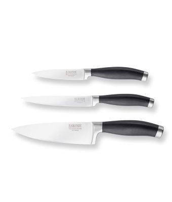 Sabatier Professional 801 Series 3 Piece Kitchen Knife Set - Chef's, Paring & All Purpose (SAB801BS1)
