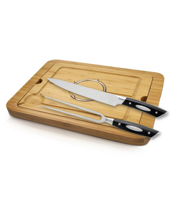 Scanpan 2 Piece Classic Carving Set with board