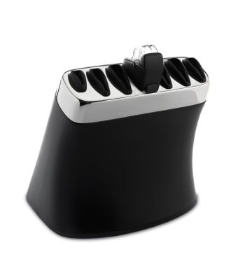 Robert Welch Signature Black Knife Block With Sharpener