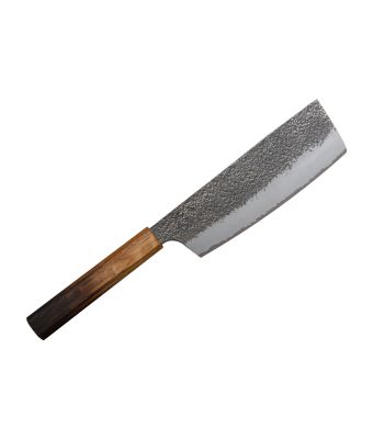 Sakai Takayuki Homura Guren (Aogami 2 Steel) Japanese Chef's Nakiri Knife 180mm with Urushi Lacquered Oak Handle