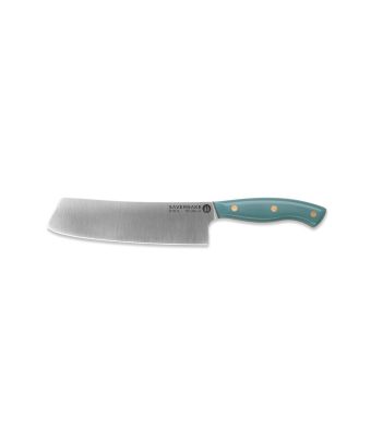 Savernake DNA SK18 18cm Nakiri - Atlantic & Anthracite with Traditional Handle