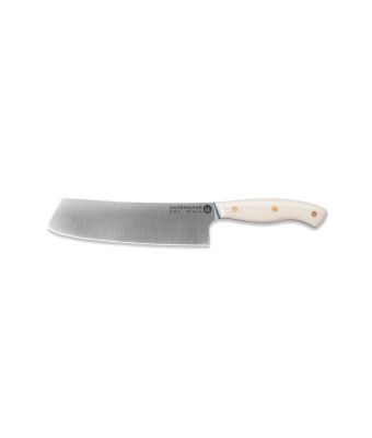 Savernake DNA SK18 18cm Nakiri - Ivory & Anthracite with Traditional Handle