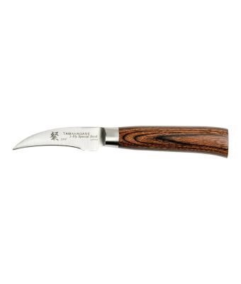 Tamahagane San Tsubame Wood 7cm Peeling Knife (SN-1110)