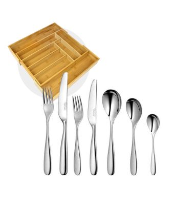 Robert Welch Stanton Bright Cutlery 42 Piece Set with Free Large Cutlery Tray