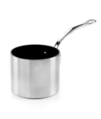Samuel Groves Classic 14cm Non-Stick Stainless Steel Straight Sided Milkpan