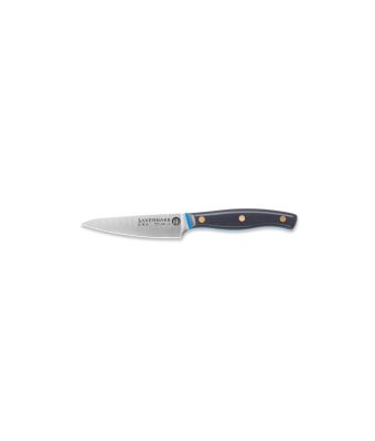 Savernake DNA SY11 11cm Large Paring Knife - Anthracite & Blue with Traditional Handle