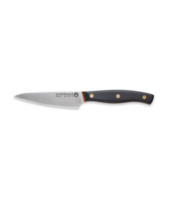 Savernake DNA SY11 11cm Large Paring Knife - Anthracite & Orange with Traditional Handle