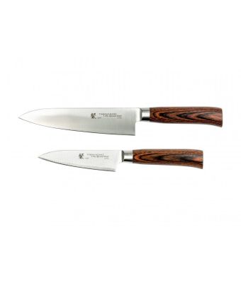 Tamahagane San Tsubame Wood 2 Piece Boxed Knife Set (SN-110609)