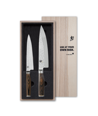Kai Shun Premier Knife Set (KAI-TDMS-220) - 15cm Utility Knife, 20cm Chefs Knife
