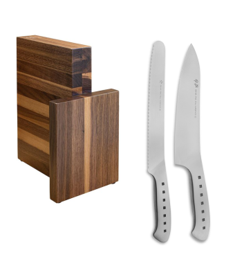 Tojiro 2 Piece Magnetic Block Set (Chef's & Bread Knife)