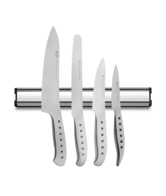 Tojiro 4 Piece Magnetic Rack Set (Chef's, Paring, Bread & Utility Knife)