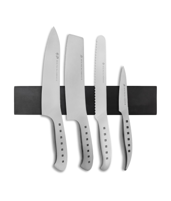 Tojiro 4 Piece Magnetic Rack Set (Chef's, Nakiri, Bread & Paring Knife)