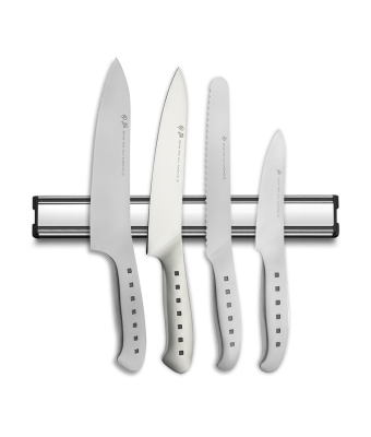 Tojiro 4 Piece Magnetic Rack Set (Chef's, Carving, Bread & Utility Knife)