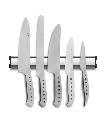 Tojiro 5 Piece Magnetic Rack Set (Chef's, Paring, Utility, Bread & Deba Knife)