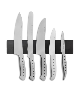 Tojiro 5 Piece Magnetic Rack Set (Chef's, Paring, Utility, Bread & Deba Knife)