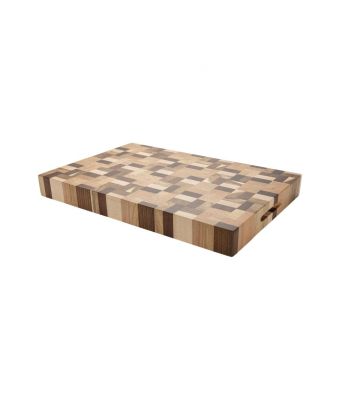 Rockingham Forest Small Luxury End Grain Multi-Wood Chopping Board (WB-43825EG)