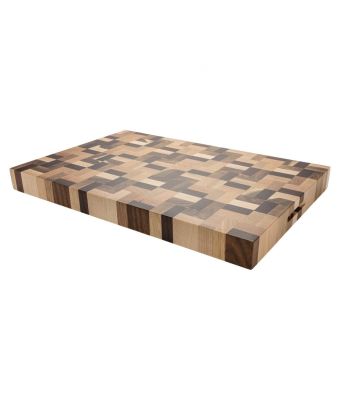 Rockingham Forest Large Luxury End Grain Multi-Wood Chopping Board (WB-44530EG)