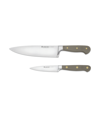 Wusthof Classic Colour Velvet Oyster 2 Piece Knife Set (WT1311760201)