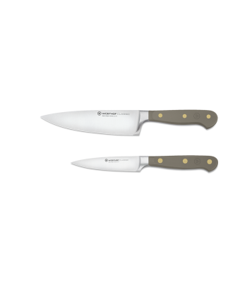 Wusthof Classic Colour Velvet Oyster 2 Piece Knife Set (WT1311760206)