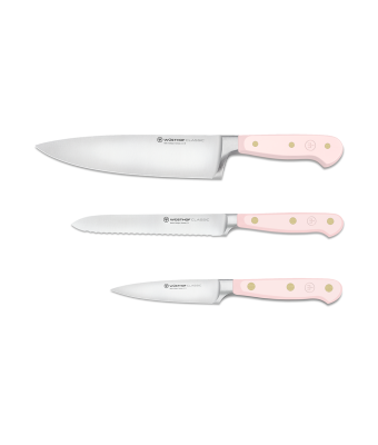 Wüsthof Classic Colour Pink Himalayan Salt 3 Piece Knife Set (WT1311760309)