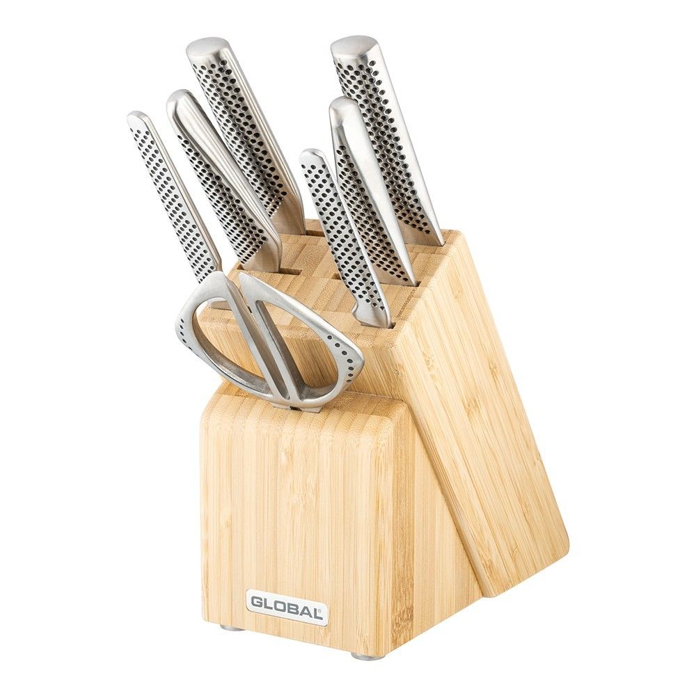 Global Classic 10-Piece Takashi Wooden Knife Block Set